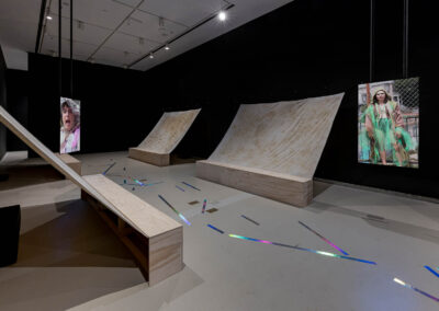 Installation view of Lou Sheppard, "Rights of Passage". Photograph by Toni Hafkenscheid.